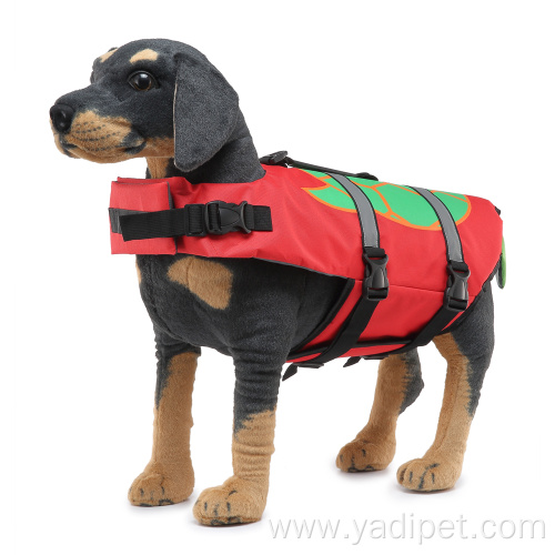 Reflective Swimming Pet Dog Life red Jacket